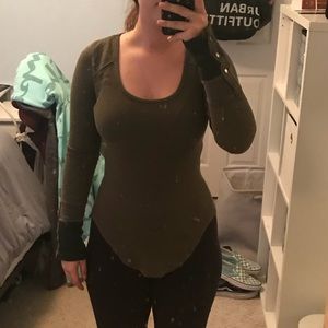 Free People Army Green Thermal